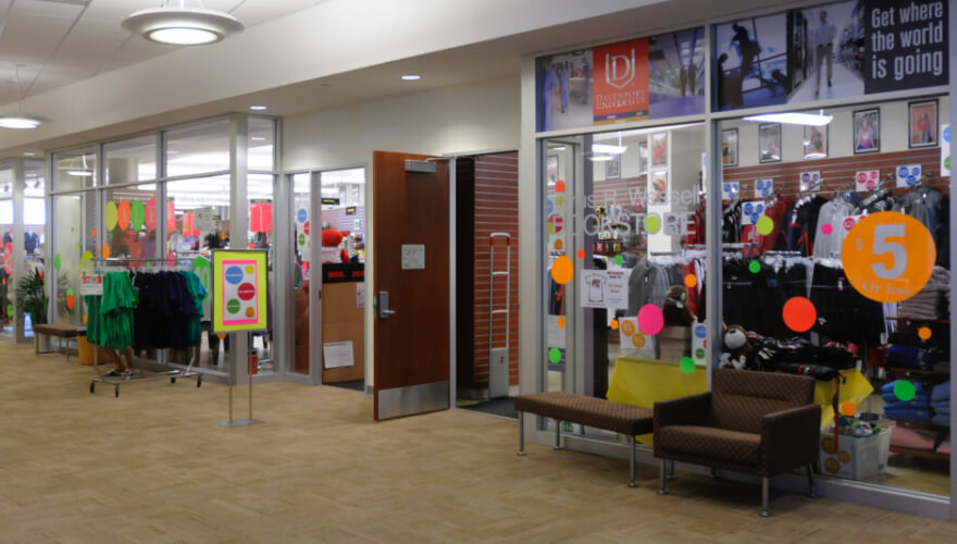 outside view of tyrus r. wessell bookstore