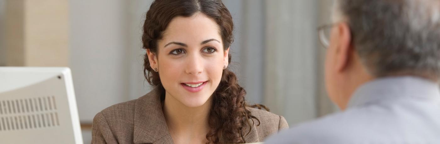 Man and Woman Have Conversation