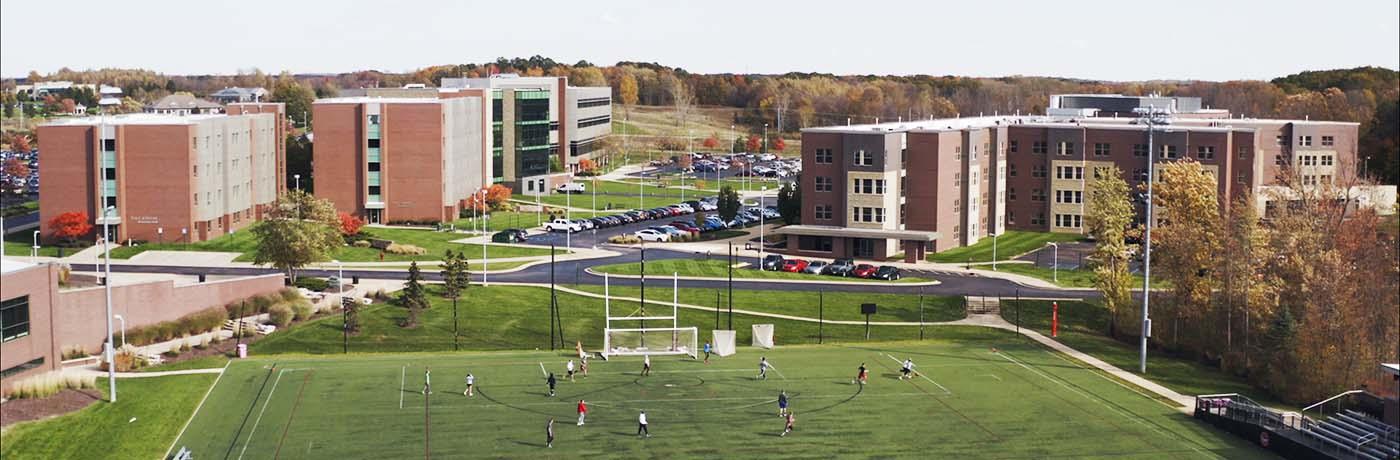Drone shot of Campus