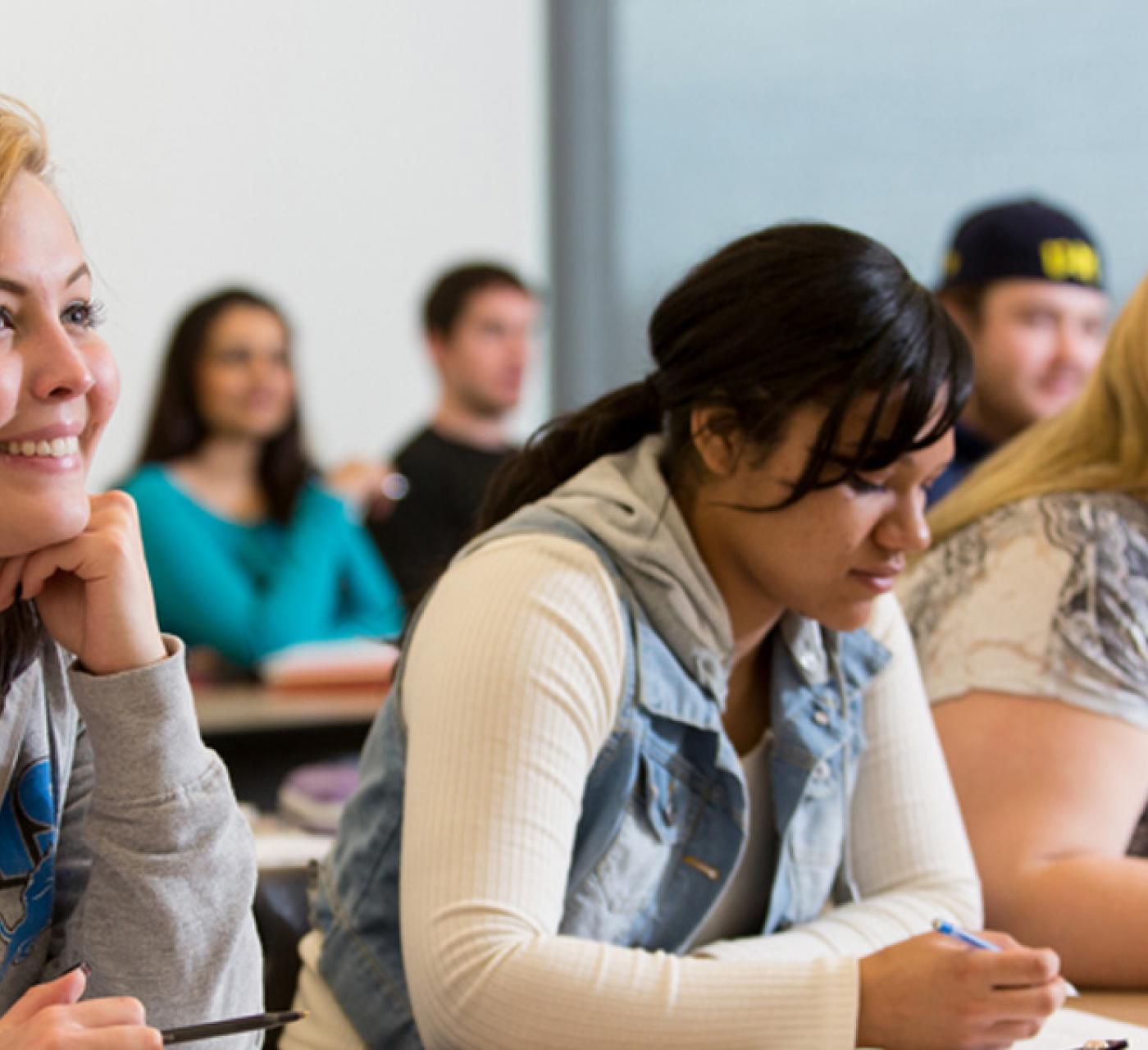 Students in class