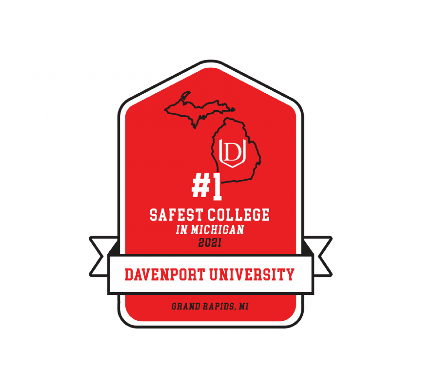 Safest Campus in Michigan Badge