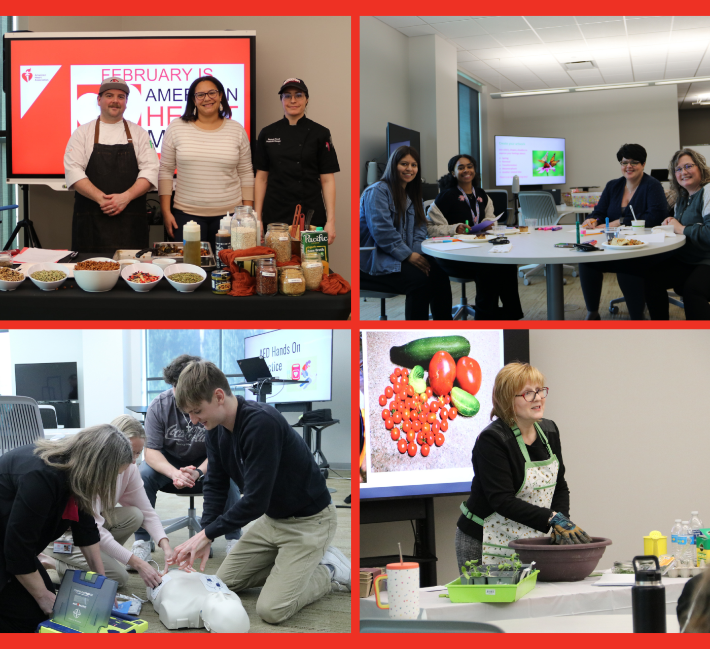 Through special programming and events, all staff and faculty have the opportunity to improve on their work/life balance, focus on their physical/mental health, and improve on their overall quality of life.