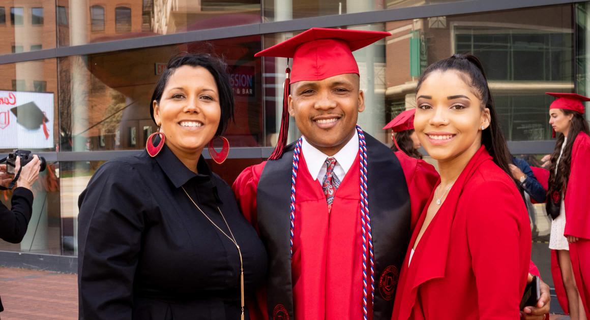Graduate and His Family
