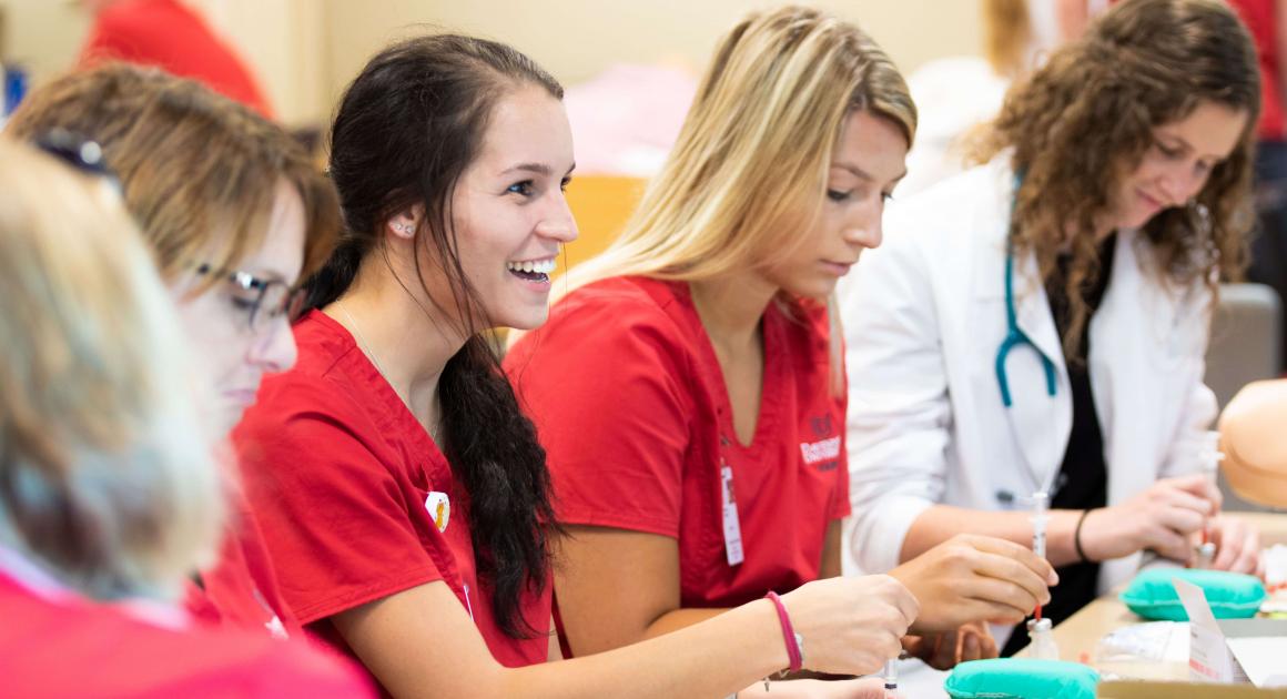 Female Nursing Students in Simulation Lab