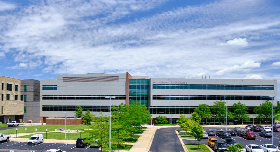 Exterior of Richard M. DeVos and Jay Van Andel Academic Center