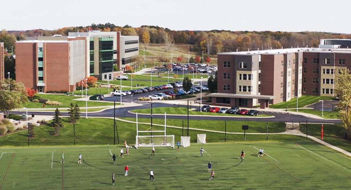 Drone shot of Campus