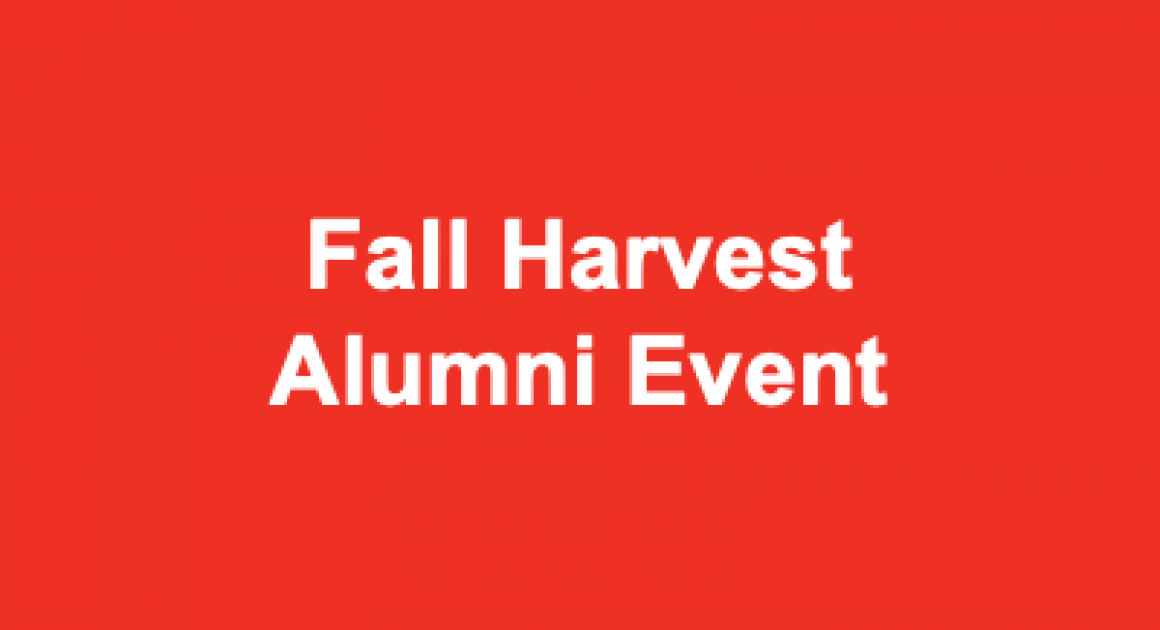 Fall Harvest Alumni Event