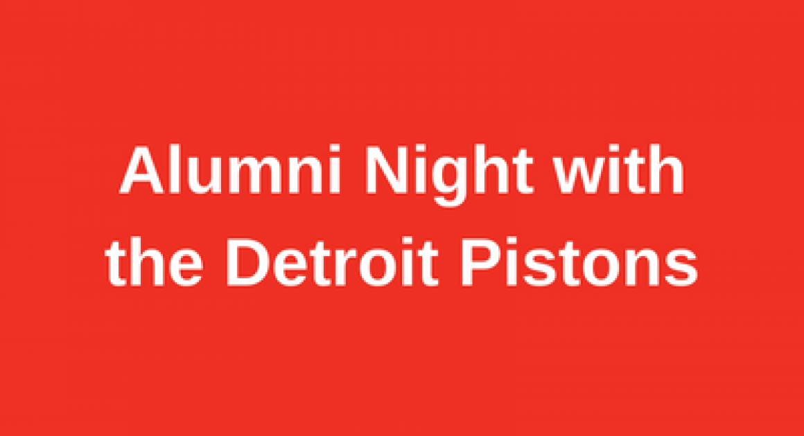 Alumni Night with the Detroit Pistons