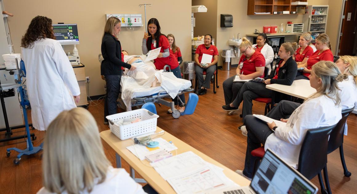 A nursing lecture classroom 