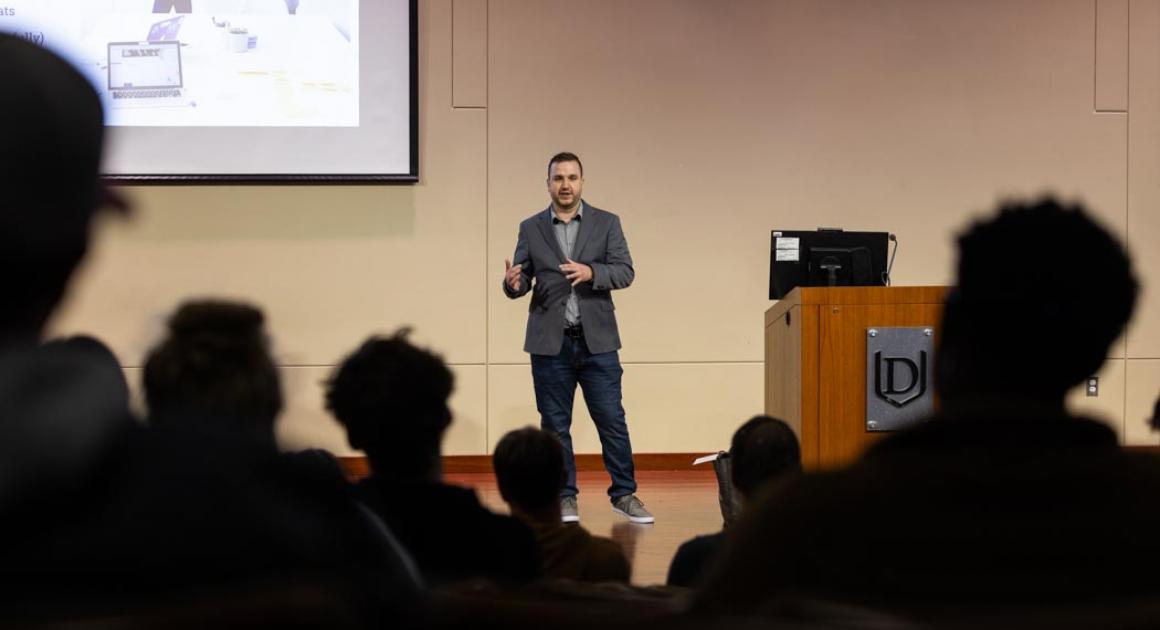 Keynote speaker at the 2024 Cybersecurity Summit, Jorel Van Os, chief information security officer (CISO) at Acrisure